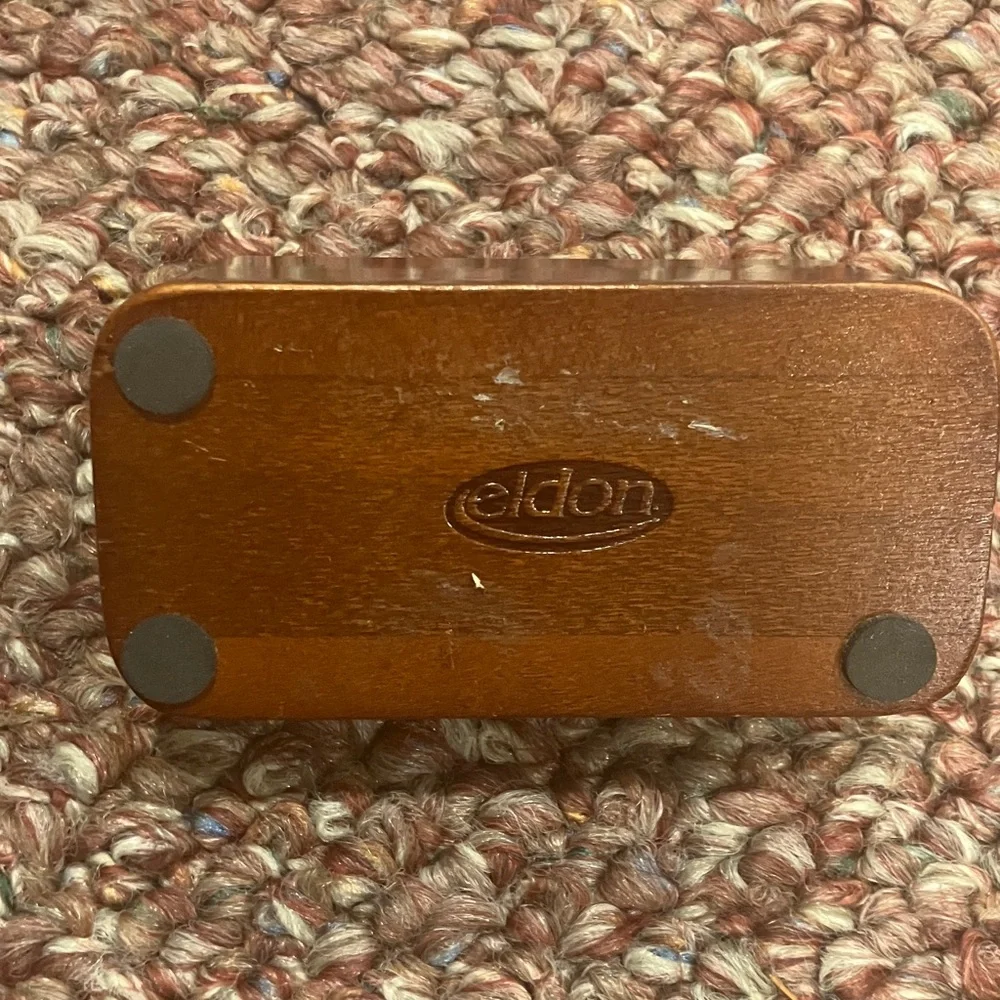 Brown Desk Wood & Metal Organizers